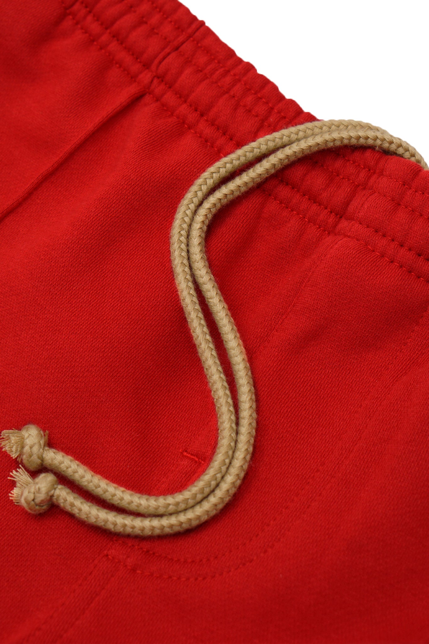 PLEATED WIDE LOUNGE PANTS IN FADED RED