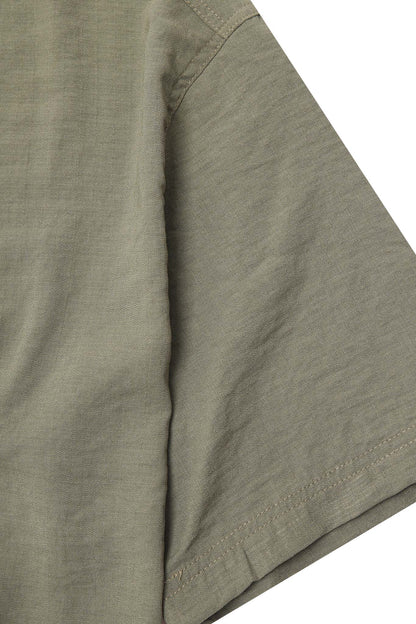 MANDARIN S/S SHIRT IN SAGE