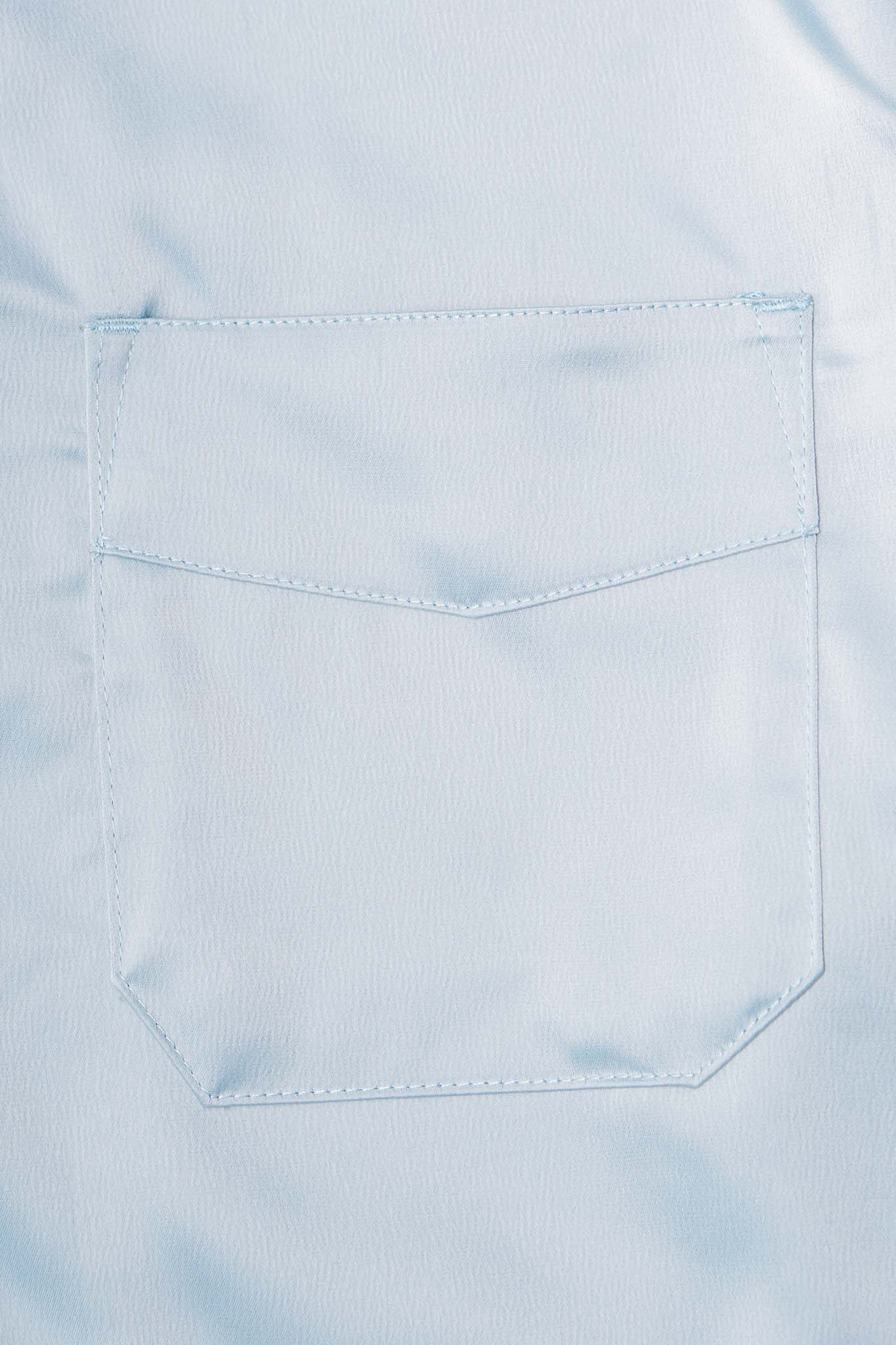 4 POCKET CUBAN SHIRT IN TURQUOISE