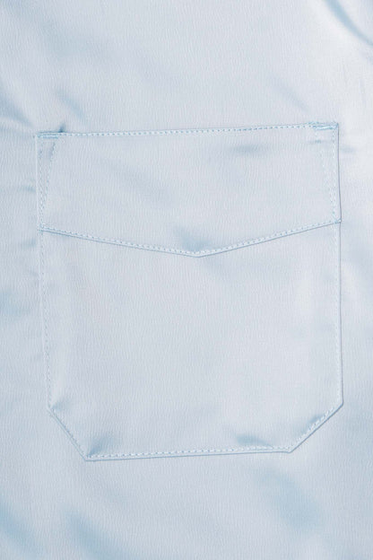 4 POCKET CUBAN SHIRT IN TURQUOISE