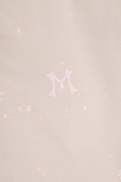 "HITTER" V3 MILITIA MOCK NECK LITE TEE IN PALE ROSE