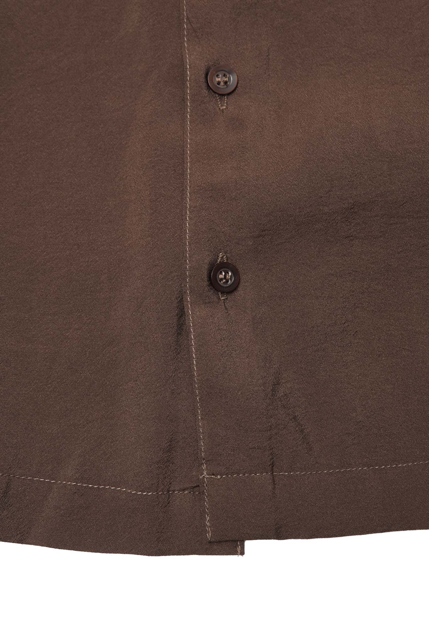 MANDARIN L/S SHIRT IN WOOD