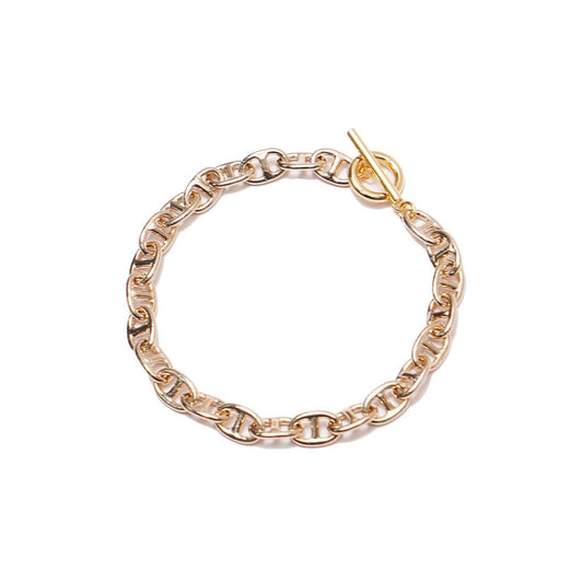CHAIN TAB GOLD BRACELET