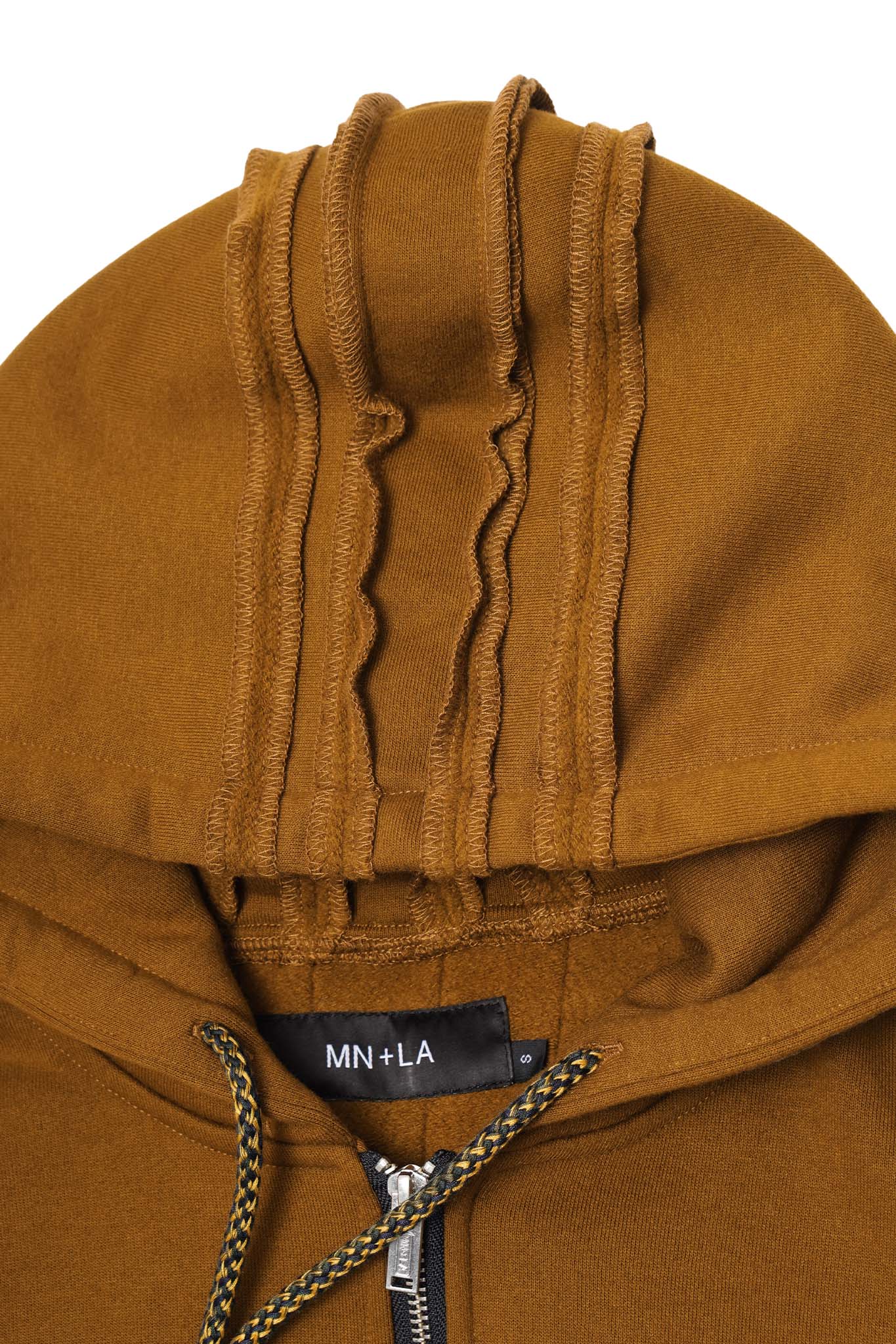 CROSS FORGED ZIP HOODIE IN RUST