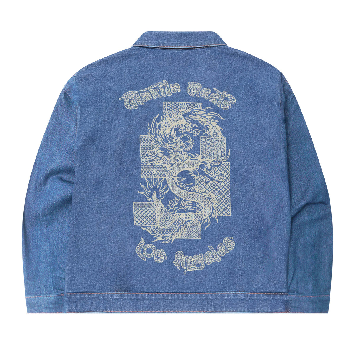YEAR OF THE DRAGON "TRUE BLUE" TRUCKER JACKET