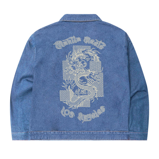 YEAR OF THE DRAGON "TRUE BLUE" TRUCKER JACKET