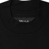 MOCK NECK TEE IN ANTHRACITE