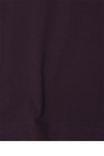 MOCK NECK TEE IN SHADOW PURPLE