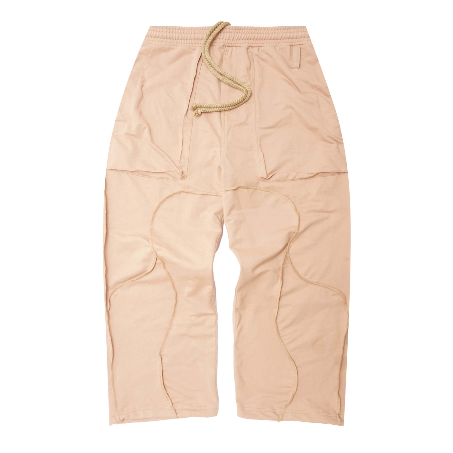VEINS FRENCH TERRY PANTS IN WHEAT