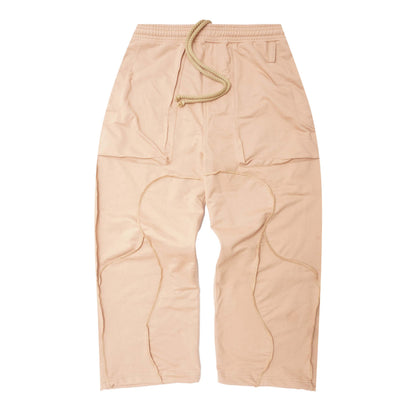 VEINS FRENCH TERRY PANTS IN WHEAT