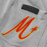 "BURNING STALLION" KNUCKLEHEAD MESH SHORTS V2 IN CEMENT