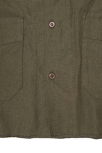 4 POCKET CUBAN SHIRT IN OLIVE