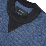 CUTOFF MILITIA SWEATSHIRT IN CERULEAN