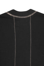 EXO™ PIQUE MOCK NECK TEE V5 IN CAVIAR/BONE