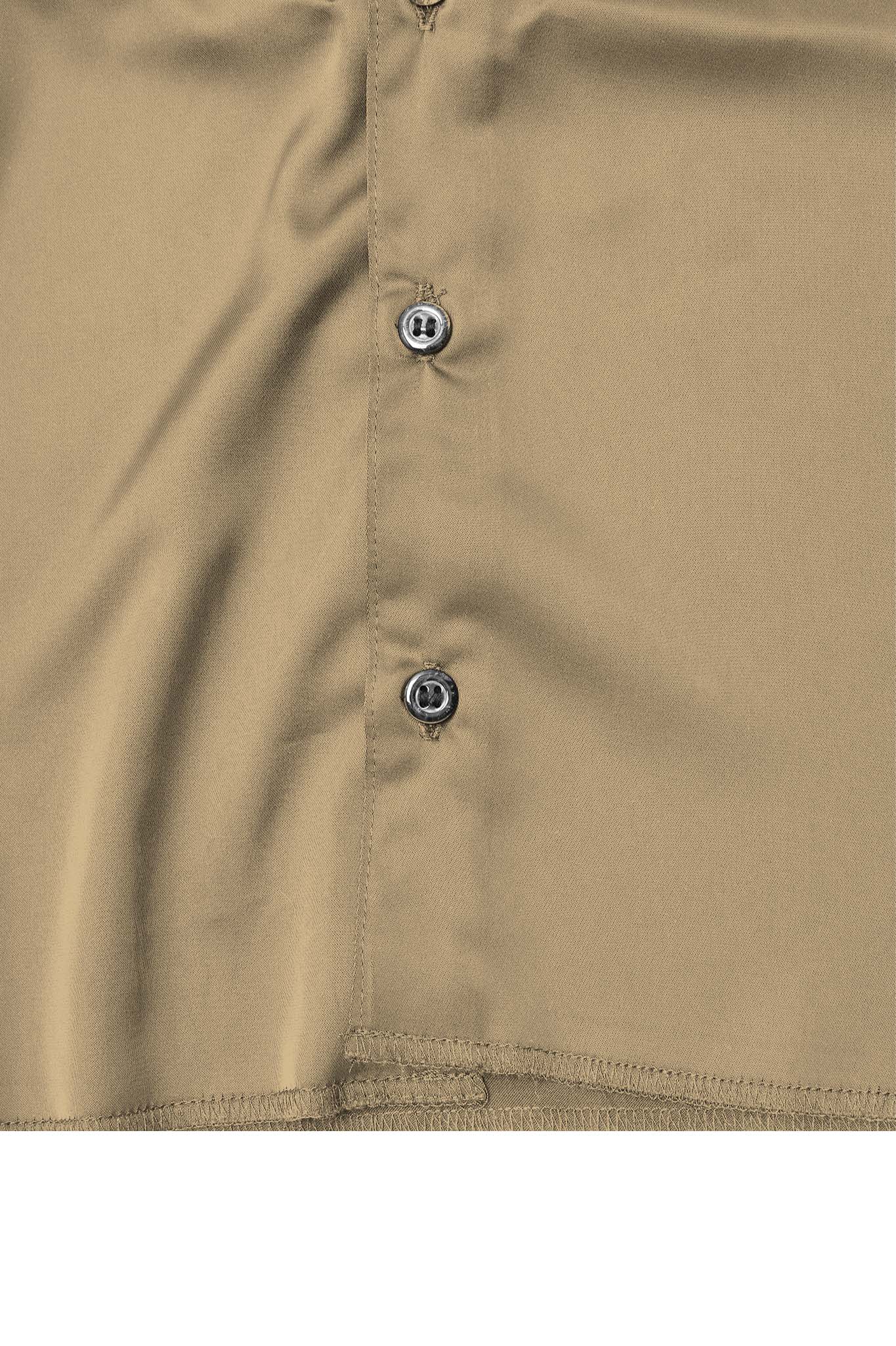 MANDARIN S/S SHIRT IN SIENNA