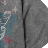"LEAVE ME ALONE" TEE IN STONE/CASTLETON