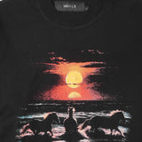 "HORSE POWER" TEE IN ANTHRACITE