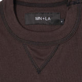 EXO™ MILITIA MOCK NECK WAFFLE TEE IN CHARCOAL GREY