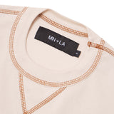 WAFFLE EXO™ MILITIA BOX TEE IN OAT/RUST