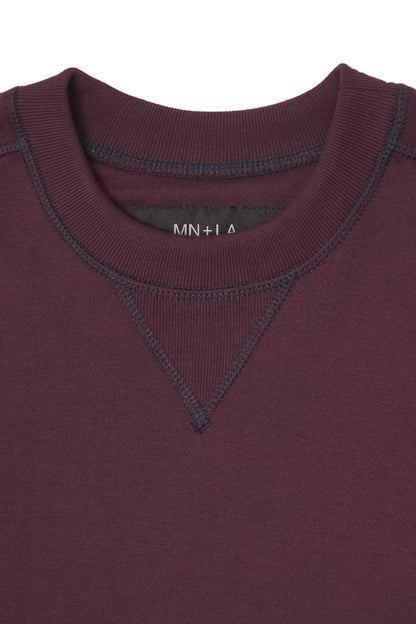 EXO™ MILITIA SWEATSHIRT IN WINE/NAVY