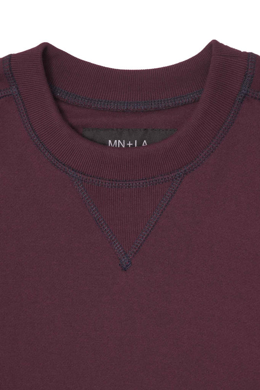 EXO™ MILITIA SWEATSHIRT IN WINE/NAVY
