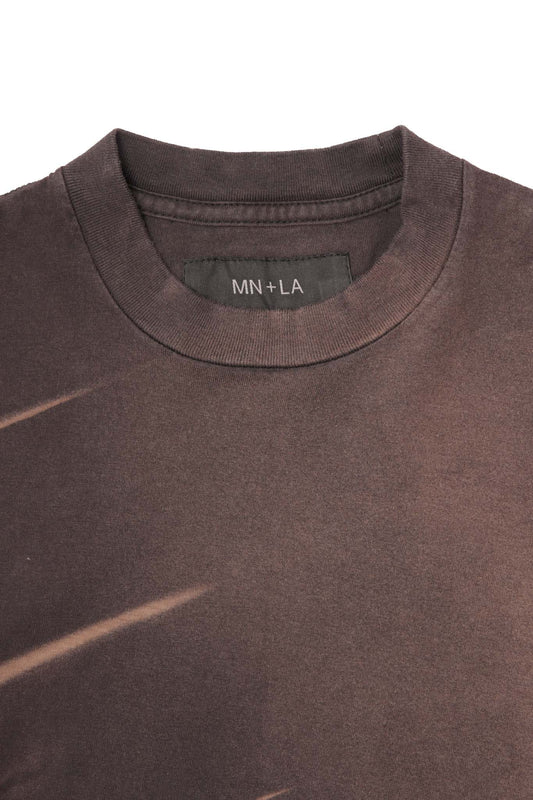 CHOP CHOP TEE IN BLACK SAND