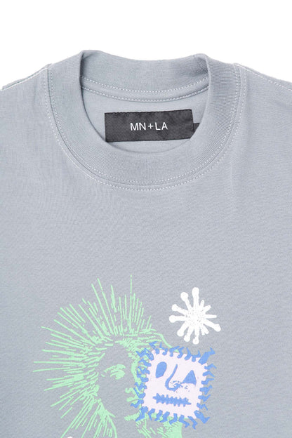 "DEAD INSIDE" TEE IN GLACIER