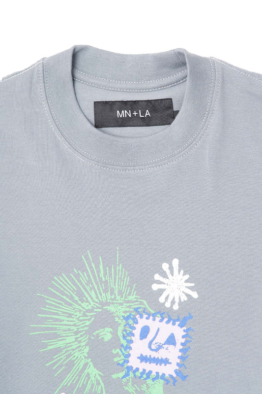 "DEAD INSIDE" TEE IN GLACIER