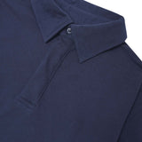 "CLUB" L/S POLO SHIRT IN NAVY