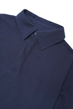 "CLUB" L/S POLO SHIRT IN NAVY