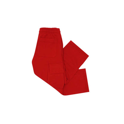 LITTLE HUMAN™ CARGO LOUNGE PANTS IN FADED RED