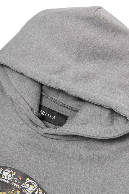 "LAST SUPPER" HOODIE IN HEATHER GREY