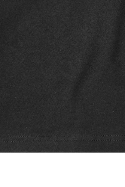 "KISS...DON'T TELL" TEE IN CAVIAR