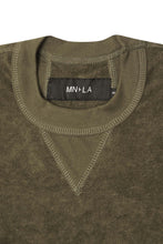 TOWEL TERRY MILITIA OVERSIZED TEE IN OLIVE