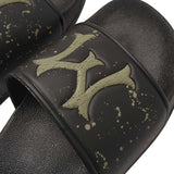 "HITTER" SLIDES IN OLIVE