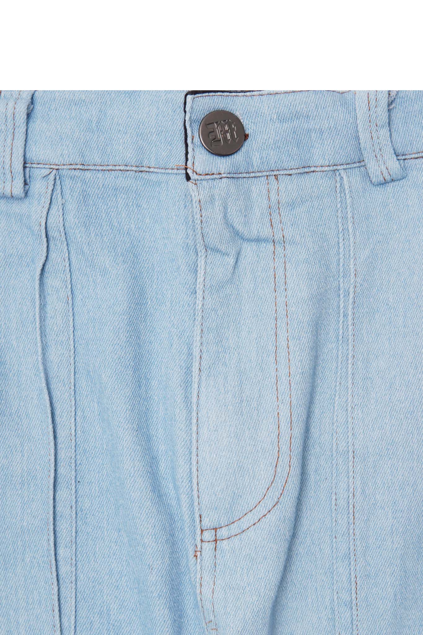 "VAPOR BLUE" OVERPOCKET PHAT SHORTS