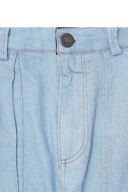 "VAPOR BLUE" OVERPOCKET PHAT SHORTS