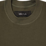 WAFFLE WEAVE VAST TEE IN OLIVE