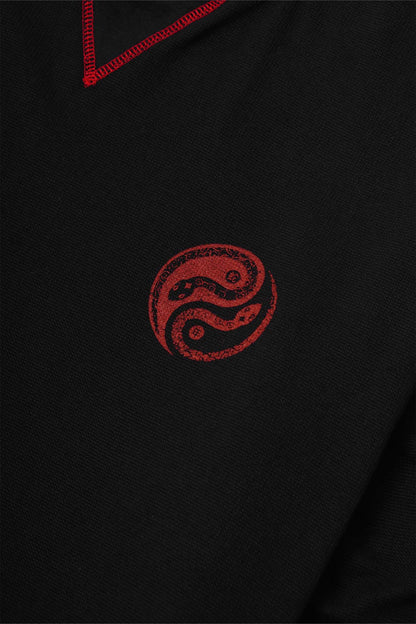 "YEAR OF THE SNAKE" MILITIA LONGSLEEVE TEE IN ANTHRACITE