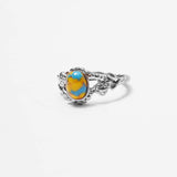 RAW TURQUOISE STEEL RING