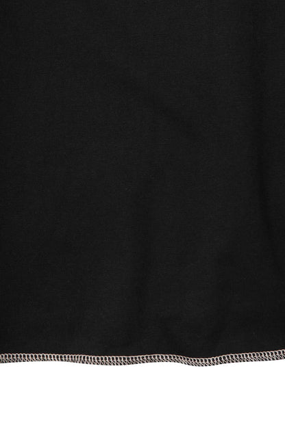 KEY NECK TEE IN ANTHRACITE