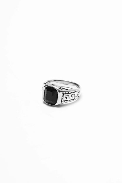 ANTHRACITE "IONIAN" RING