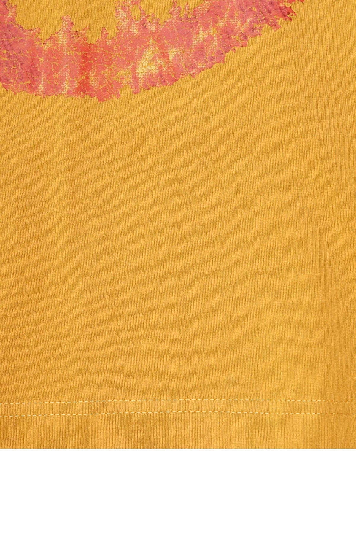 "BURN IN PEACE" TEE IN MUSTARD