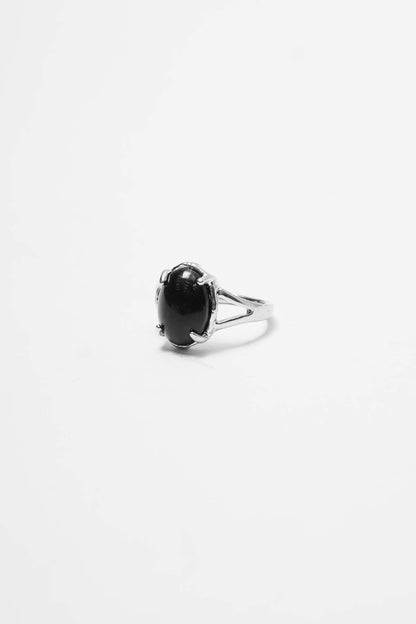 ANTHRACITE "STEEL FANGS" RING