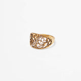 GLEAMSTONE ROOTS GOLD RING