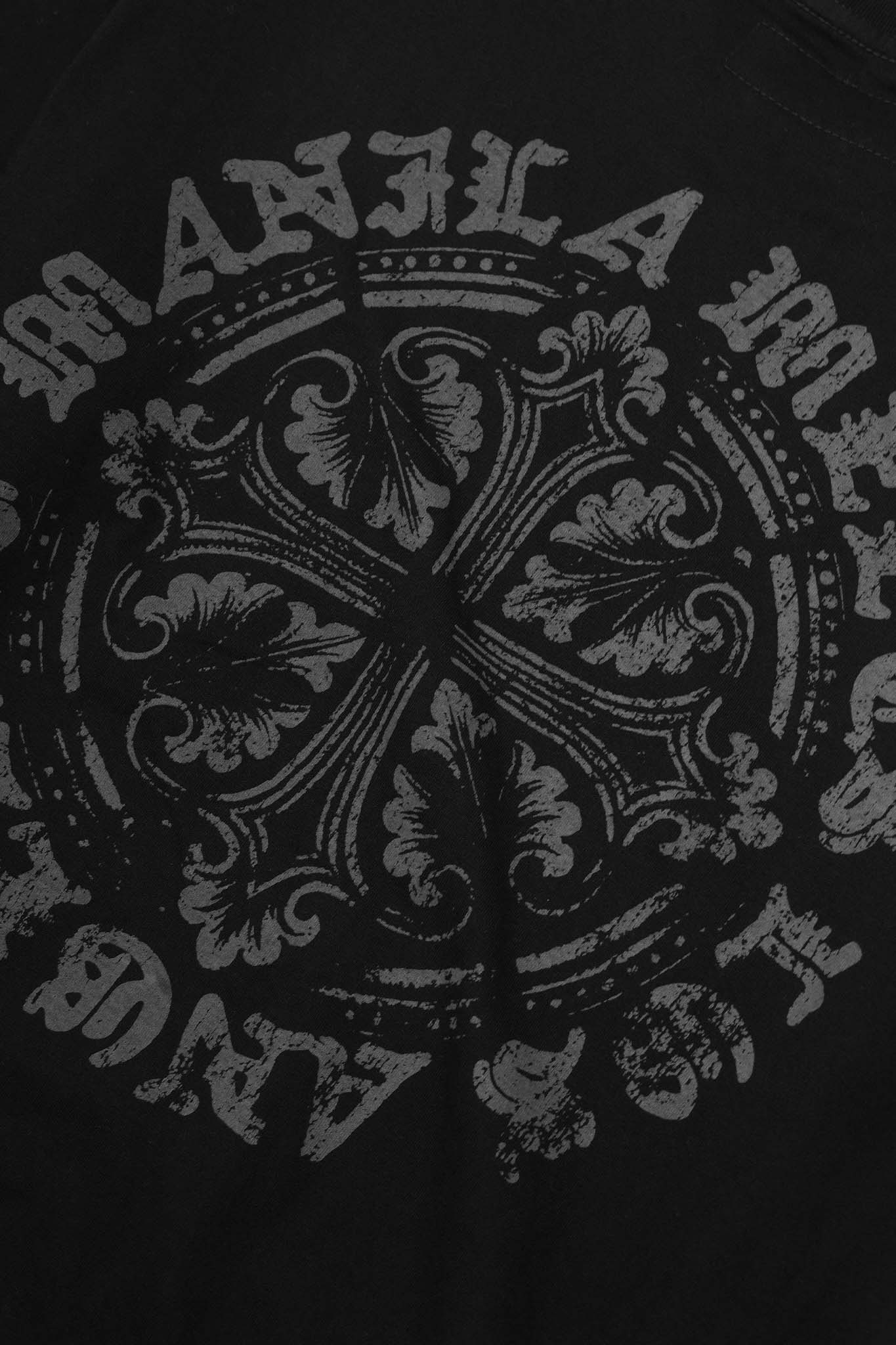 "IRON CROSS" TEE IN ANTHRACITE