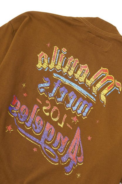 "CARNIVAL" ULTRA HEAVY TEE IN RUST
