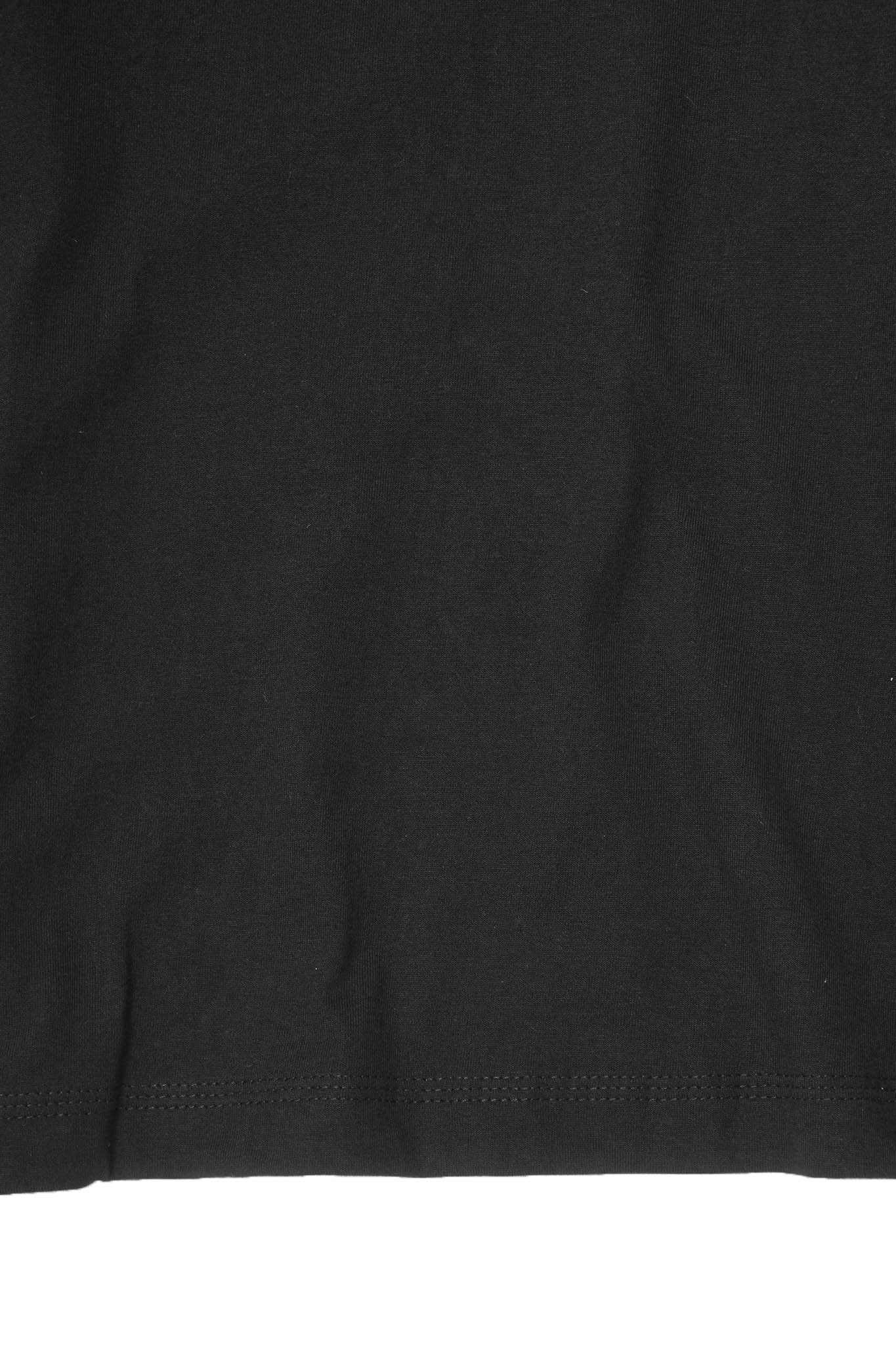 MOCK NECK TEE V6 IN CAVIAR