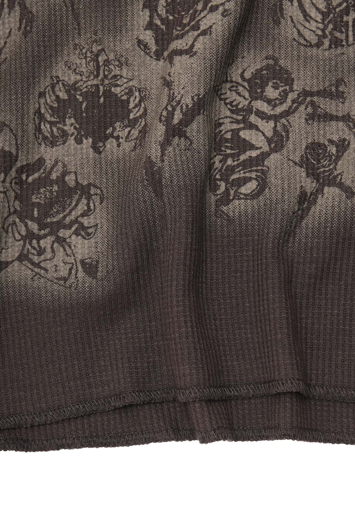 "CITY OF ANGELS" WAFFLE LONGSLEEVE TEE IN CHARCOAL GREY