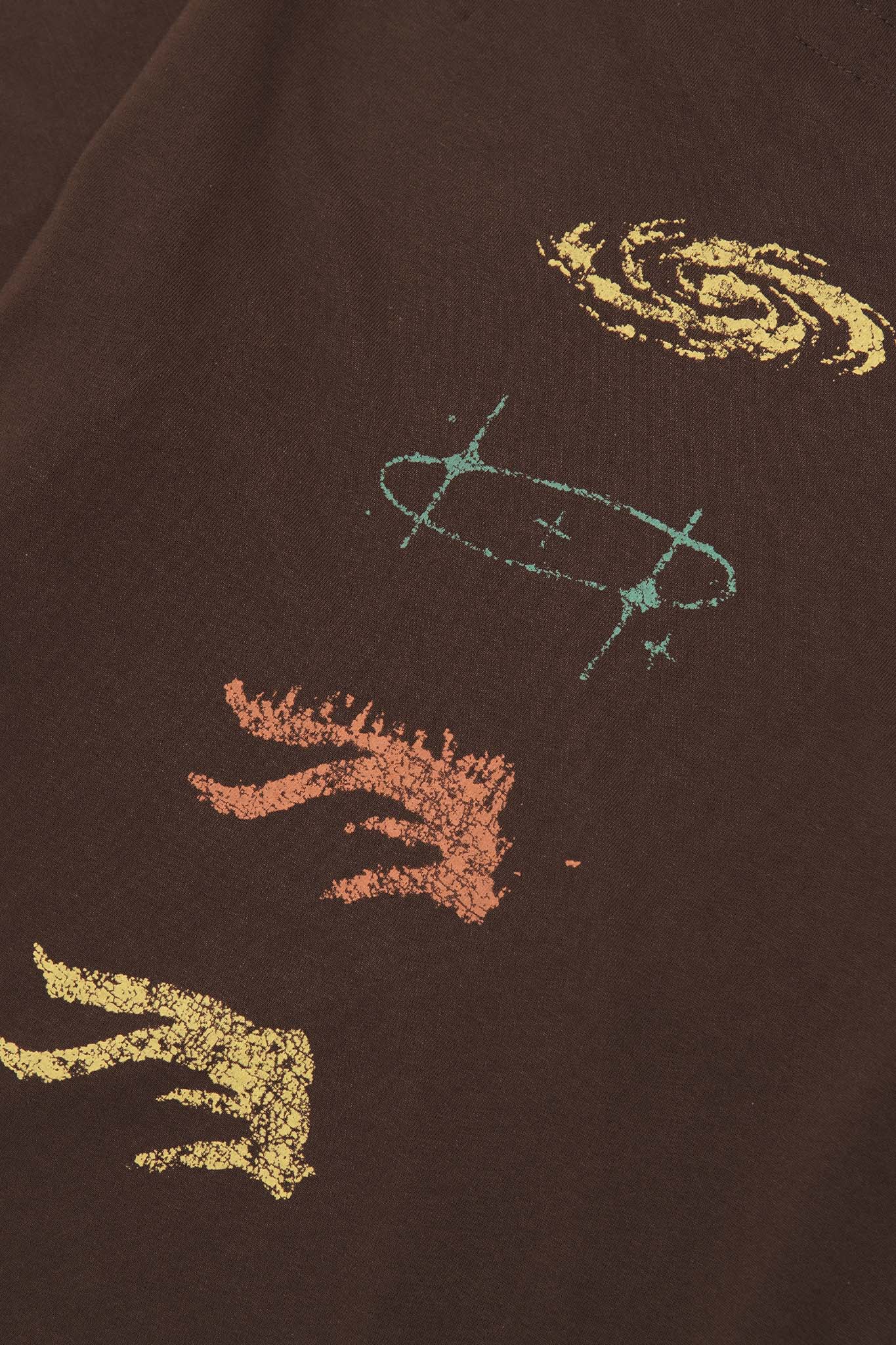 "COSMIC UNION" ULTRA HEAVY TEE IN WOOD